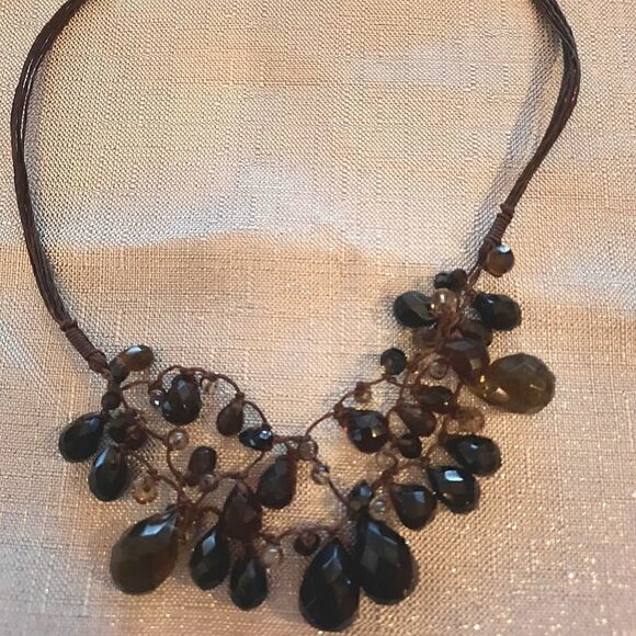 Cut Glass Necklace   - Picture 2 of 10